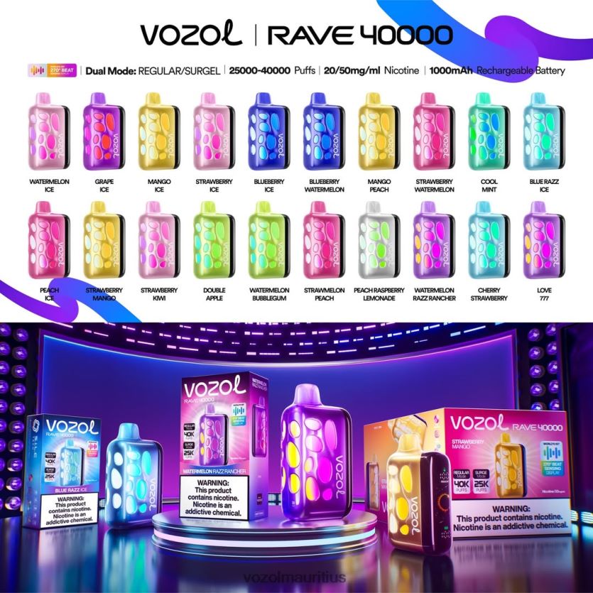 RD4RT01 Vozol Rave 40000