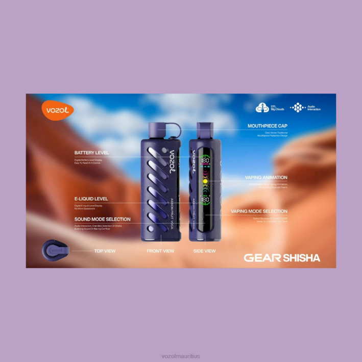 VOZOL Mauritius - VOZOL Gear Shisha 25000 484D1