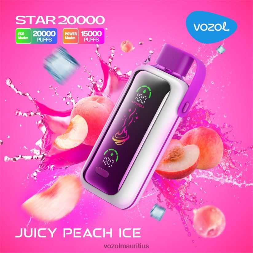 VOZOL Vape Amazon - JUICY PEACH ICE VOZOL STAR 20000 2VLVBH10