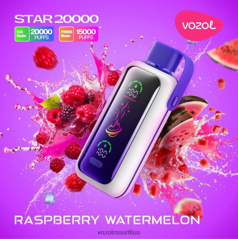 VOZOL Vape Buy Online - RASPBERRY WATERMELON VOZOL STAR 20000 2VLVBH19