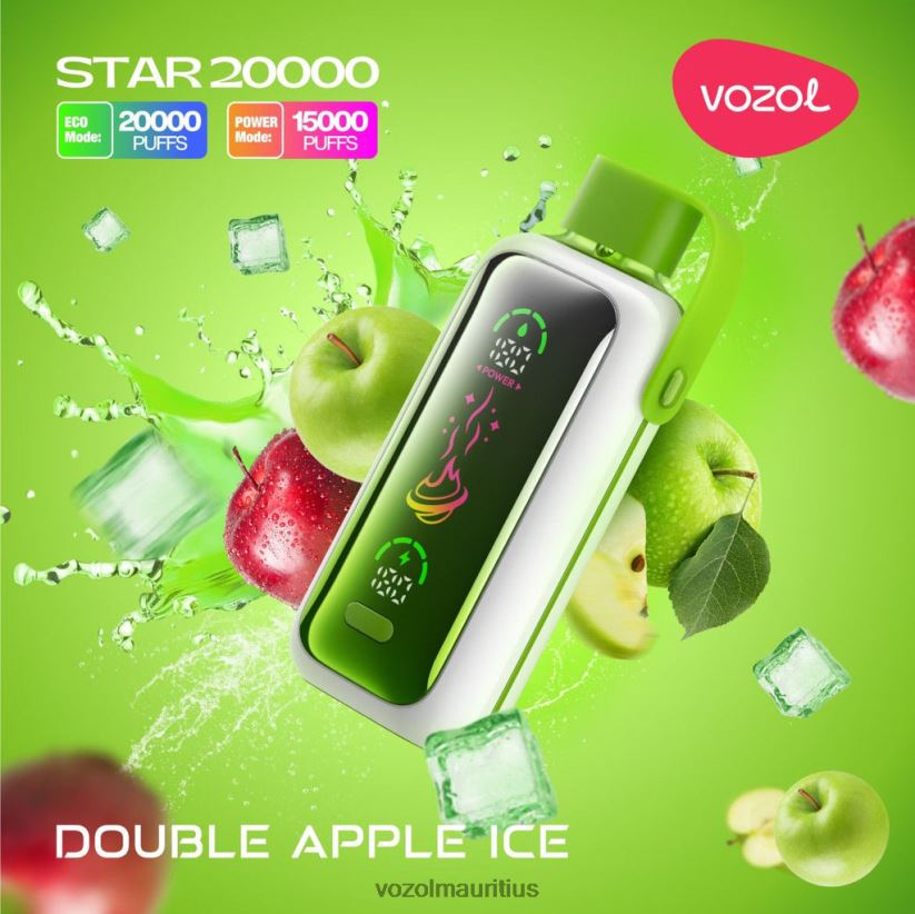 VOZOL Vape Flavors - DOUBLE APPLE ICE VOZOL STAR 20000 2VLVBH7