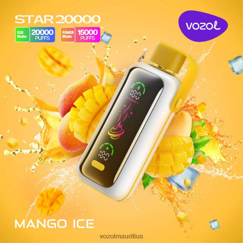 VOZOL Vape Mauritius - MANGO ICE VOZOL STAR 20000 2VLVBH13