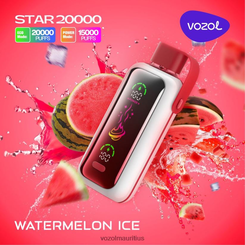 VOZOL Vape Mauritius - WATERMELON ICE VOZOL STAR 20000 2VLVBH3