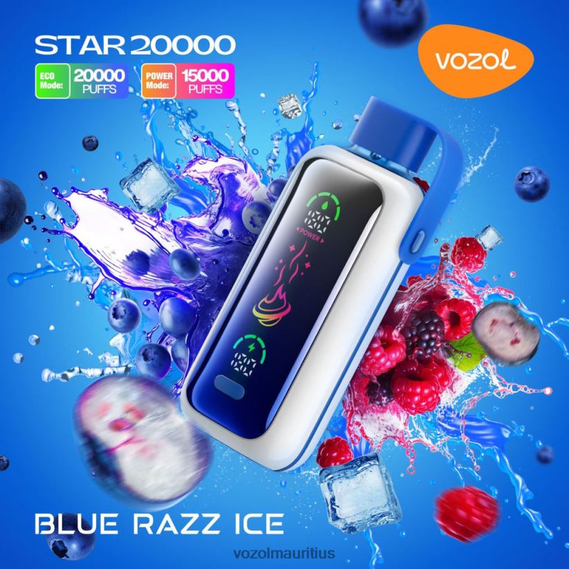 VOZOL Vape Price - BLUE RAZZ ICE VOZOL STAR 20000 2VLVBH4